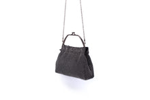 Load image into Gallery viewer, Crystal Rhinestone Soft Evening bag with metal handle