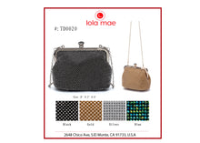 Load image into Gallery viewer, Soft Bling Rhinestone Evening bag with metal frame and Chain strap