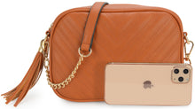 Load image into Gallery viewer, Lola Mae Quilted Crossbody Bag, Trendy Design Shoulder Purse