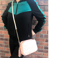 Load image into Gallery viewer, Lola Mae Quilted Crossbody Bag, Trendy Design Shoulder Purse