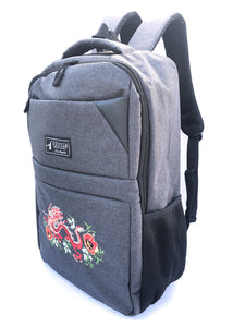 Durable Backpack with fashion embroidery dragon