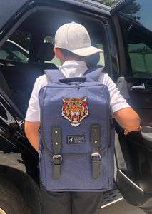 Fashion Backpack for Men and Boy with Tiger face Embroidery