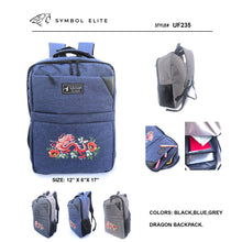 Load image into Gallery viewer, Durable Backpack with fashion embroidery dragon