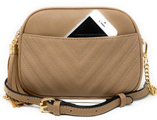 Load image into Gallery viewer, Lola Mae Quilted Crossbody Bag, Trendy Design Shoulder Purse