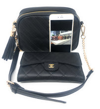 Load image into Gallery viewer, Lola Mae Quilted Crossbody Bag, Trendy Design Shoulder Purse