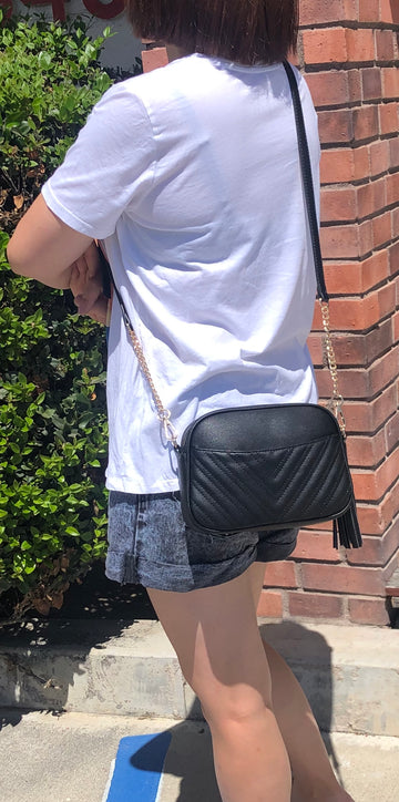 Lola Mae Quilted Crossbody Bag, Trendy Design Shoulder Purse – lolamaeshop