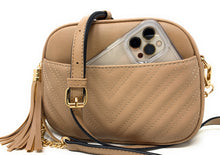 Load image into Gallery viewer, Lola Mae Quilted Crossbody Bag, Trendy Design Shoulder Purse