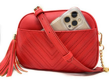 Load image into Gallery viewer, Lola Mae Quilted Crossbody Bag, Trendy Design Shoulder Purse