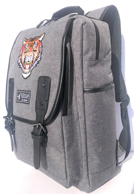 Fashion Backpack for Men and Boy with Tiger face Embroidery