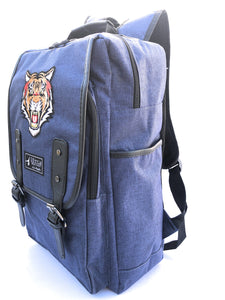 Fashion Backpack for Men and Boy with Tiger face Embroidery